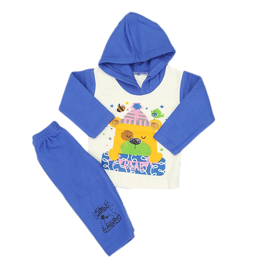 Newborn Boys Polar Full Sleeves Suit 8872 - Royal Blue, Kids, New Born Boys Sets And Suits, Chase Value, Chase Value