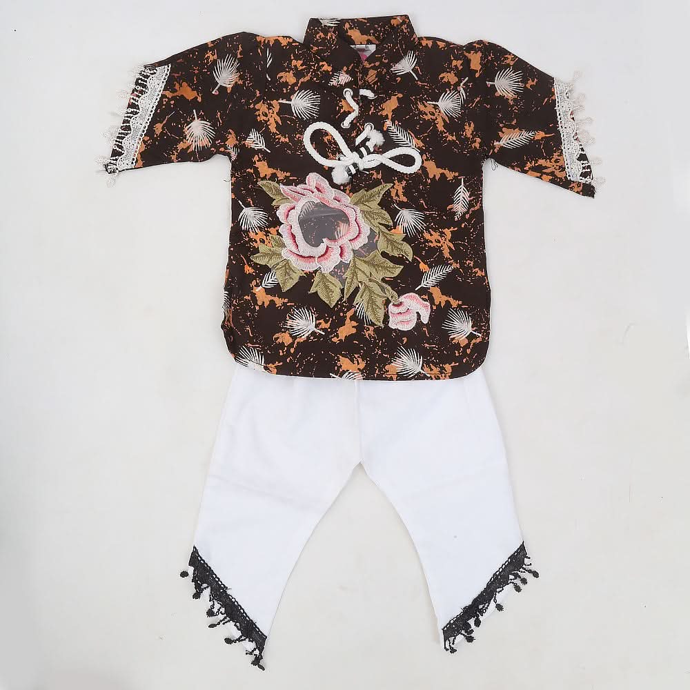 Girls Pant Suit - Peach, Kids, Girls Sets And Suits, Chase Value, Chase Value