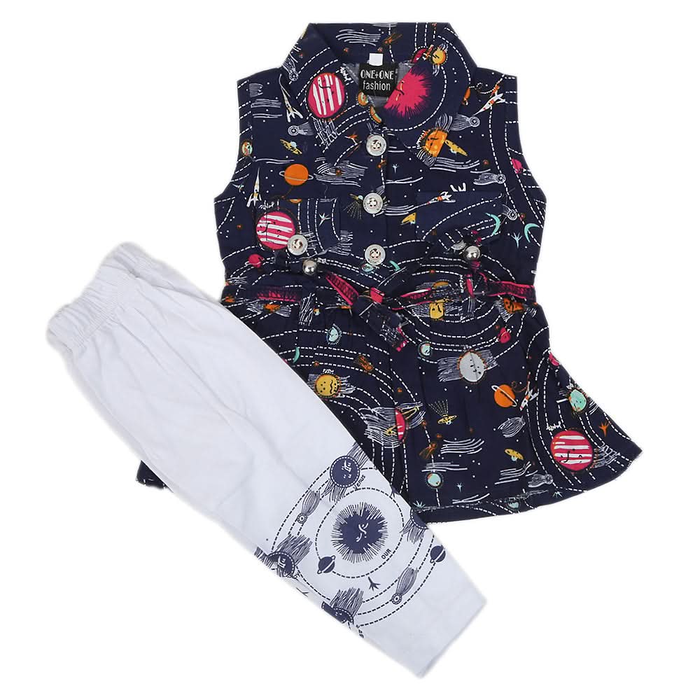 Newborn Girls Suit - Navy Blue, Kids, NB Girls Sets And Suits, Chase Value, Chase Value