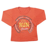 Boy's Full Sleeves T-Shirt - Rust, Kids, Boys T-Shirts, Chase Value, Chase Value
