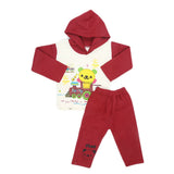 Newborn Boys Polar Full Sleeves Suit 8869 - Maroon, Kids, New Born Boys Sets And Suits, Chase Value, Chase Value