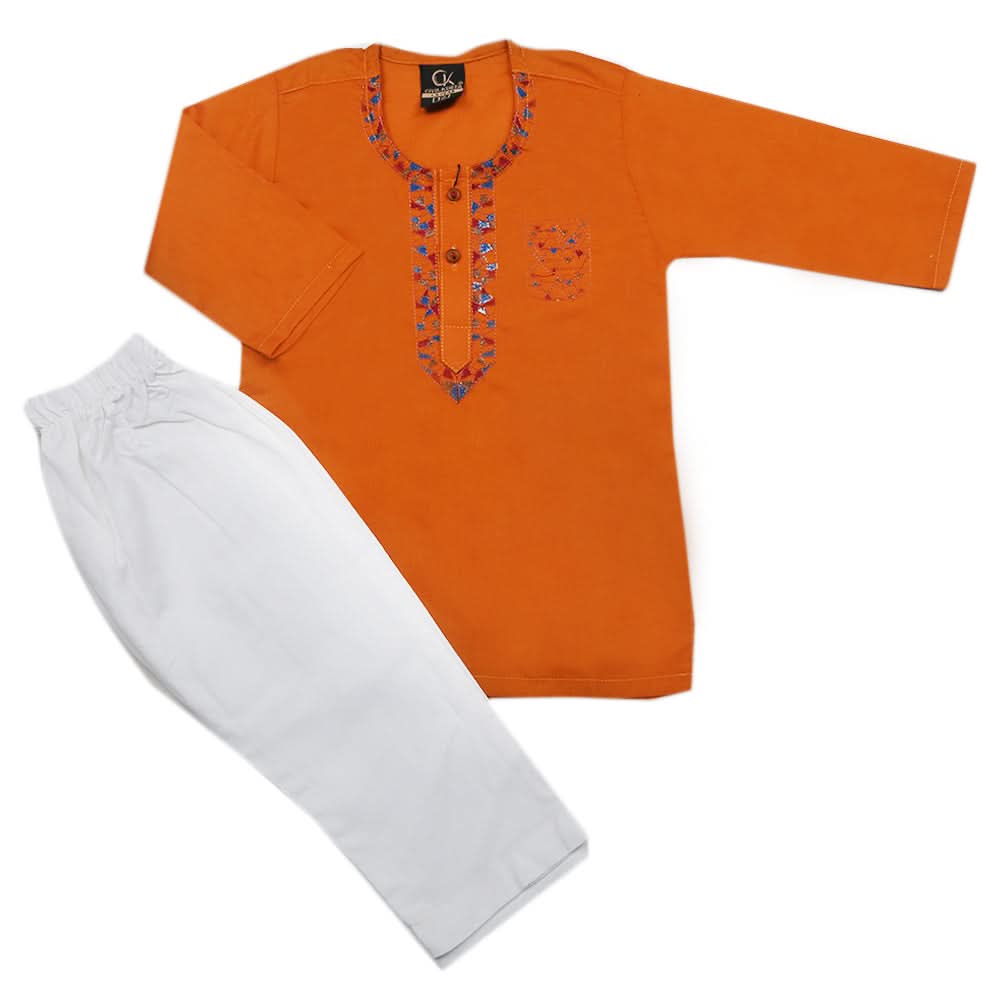 Newborn Boys Shalwar Suit - Mustard, Kids, Newborn Boys Shalwar Suits, Chase Value, Chase Value