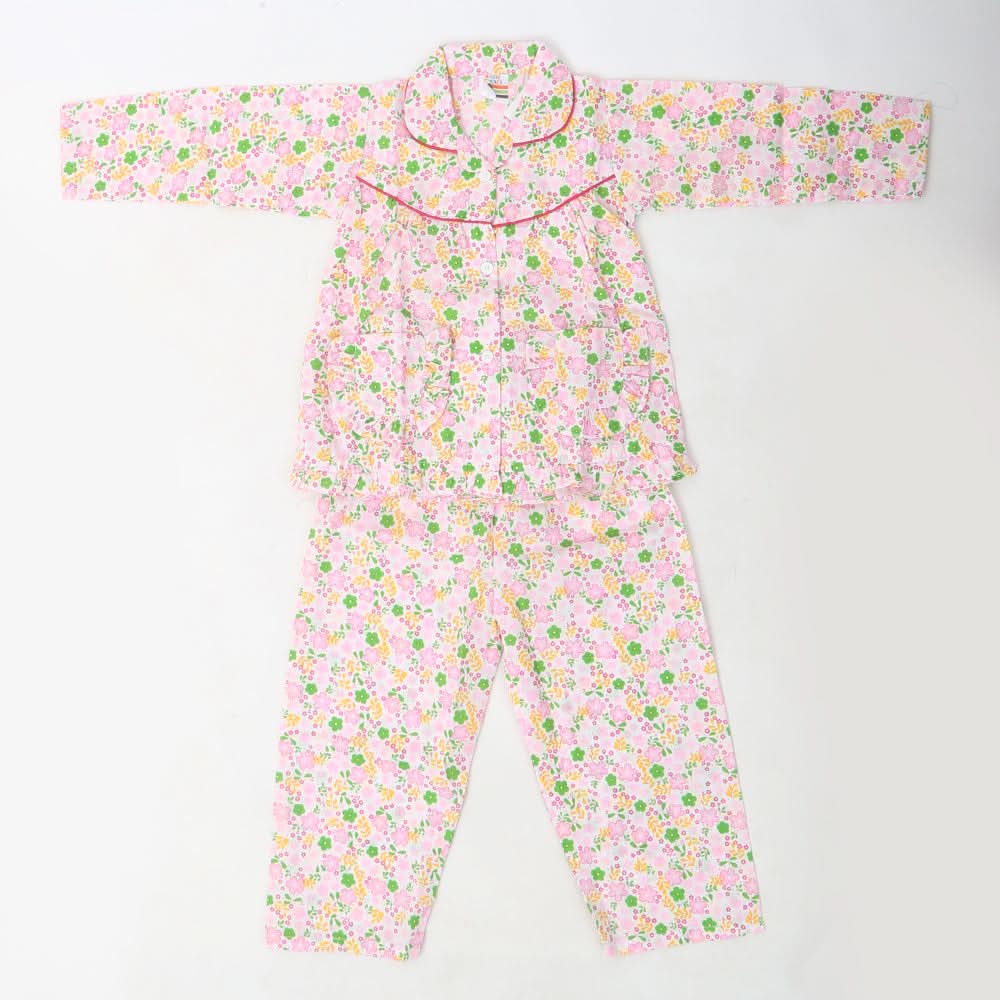 Girls Full Sleeves Night Suit - Pink, Kids, Girls Sets And Suits, Chase Value, Chase Value