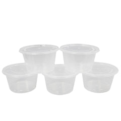 Plastic Round Container - 5Pcs, Home & Lifestyle, Storage Boxes, Chase Value, Chase Value
