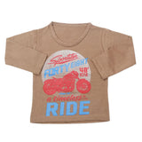 Boy's Full Sleeves T-Shirt - Olive Green, Kids, Boys T-Shirts, Chase Value, Chase Value