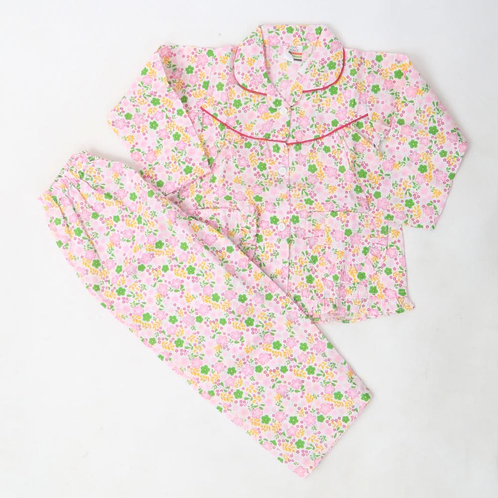 Girls Full Sleeves Night Suit - Pink, Kids, Girls Sets And Suits, Chase Value, Chase Value