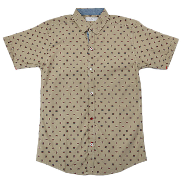 Eminent Boys Half Sleeves Casual Shirt - Beige, Boys Shirts, Eminent, Chase Value