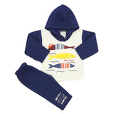 Newborn Boys Polar Full Sleeves Suit 8870 - Navy Blue, Kids, New Born Boys Sets And Suits, Chase Value, Chase Value