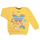 Girls Full Sleeves T-Shirt - Yellow, Girls T-Shirts, Chase Value, Chase Value