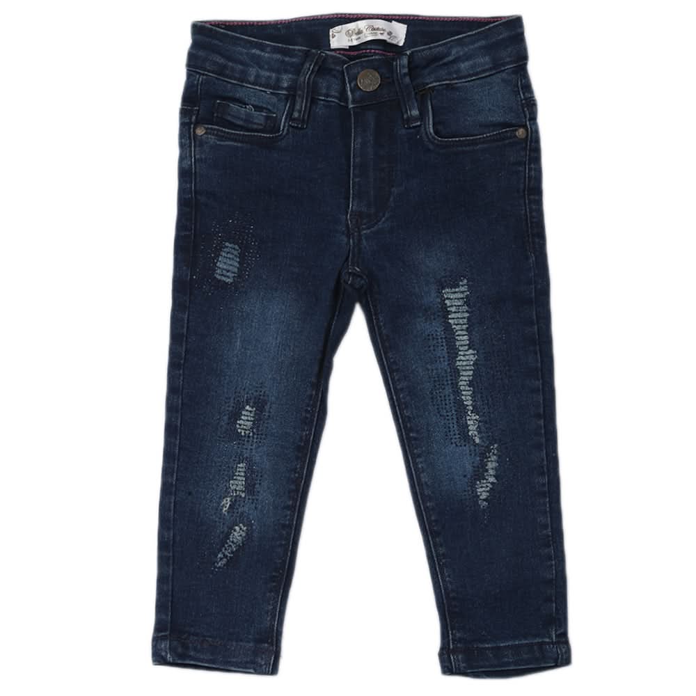 Girls Denim Pant - Blue, Girls Pants & Capri, Chase Value, Chase Value