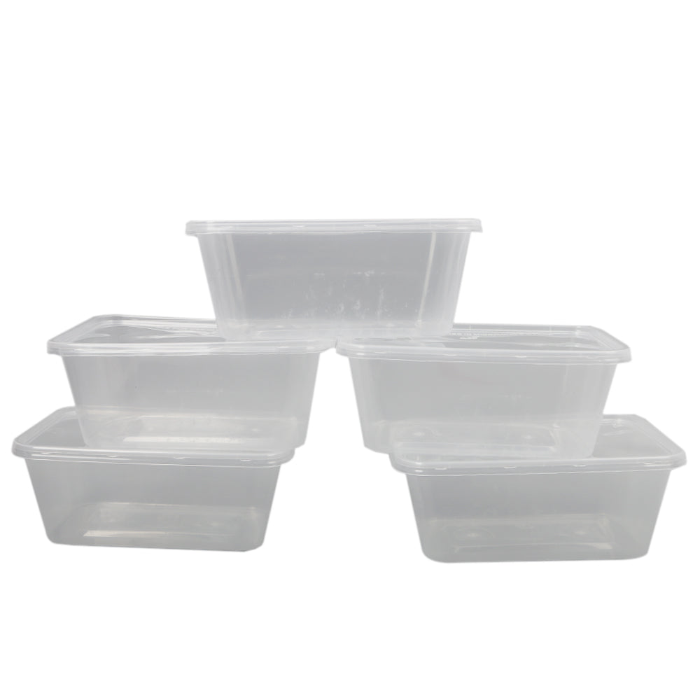 Plastic Container 1Ltr 5Pc, Home & Lifestyle, Storage Boxes, Chase Value, Chase Value
