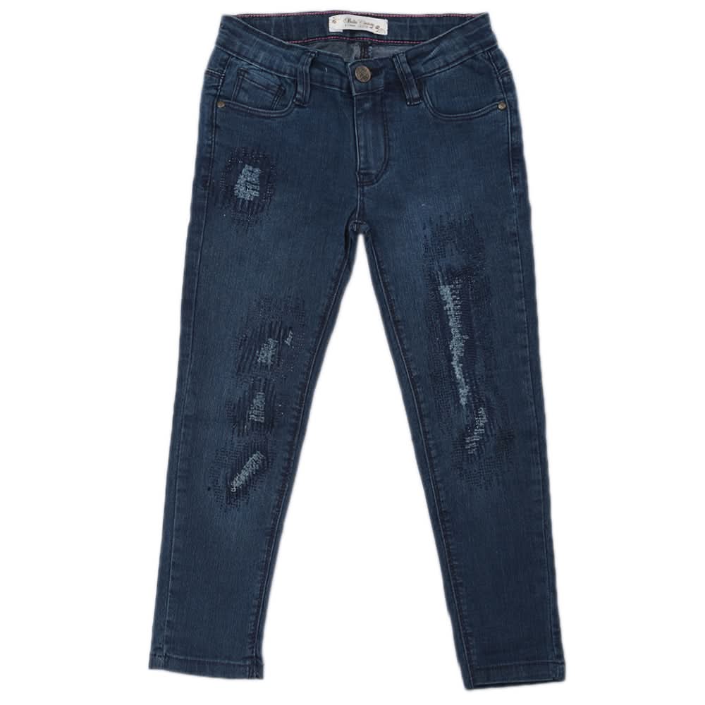 Girls Denim Pant - Blue, Girls Pants & Capri, Chase Value, Chase Value