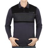 Men's Full Sleeves Polo T-Shirt - Black, Men's T-Shirts & Polos, Chase Value, Chase Value