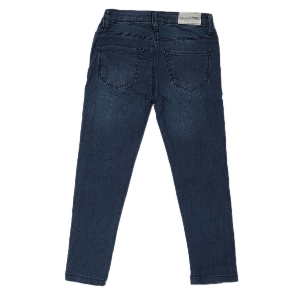 Girls Denim Pant - Blue, Girls Pants & Capri, Chase Value, Chase Value