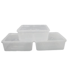 Plastic Container 2Ltr 3Pc, Home & Lifestyle, Storage Boxes, Chase Value, Chase Value