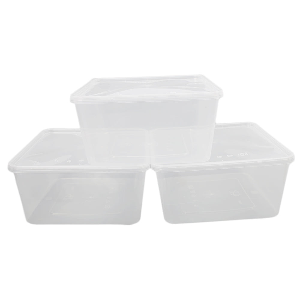 Plastic Container 3Ltr 3Pc, Home & Lifestyle, Storage Boxes, Chase Value, Chase Value