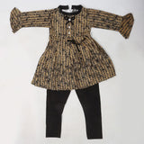 Girls Full Sleeves Tights Suit - Black, Kids, Girls Sets And Suits, Chase Value, Chase Value