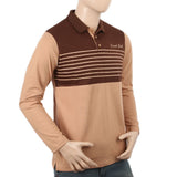 Men's Full Sleeves Polo T-Shirt - Dark Brown, Men's T-Shirts & Polos, Chase Value, Chase Value