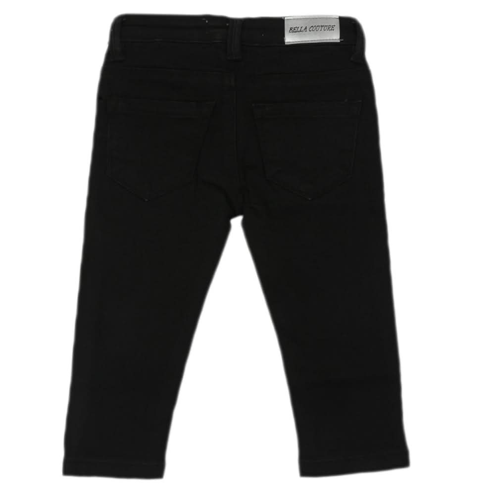 Girls Denim Pant - Black, Girls Pants & Capri, Chase Value, Chase Value