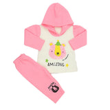 Newborn Girls Polar Full Sleeves Suit 8894 - Pink, Kids, New Born Girls Sets And Suits, Chase Value, Chase Value