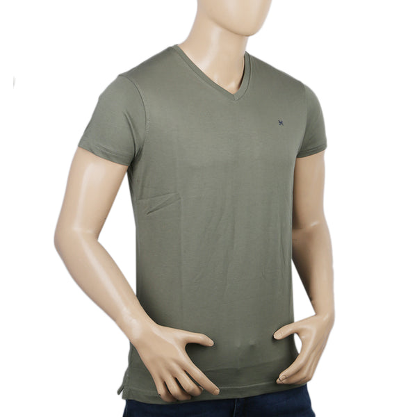 Eminent Men's Half Sleeves T-Shirt - Dusty Olive, Men, T-Shirts And Polos, Eminent, Chase Value