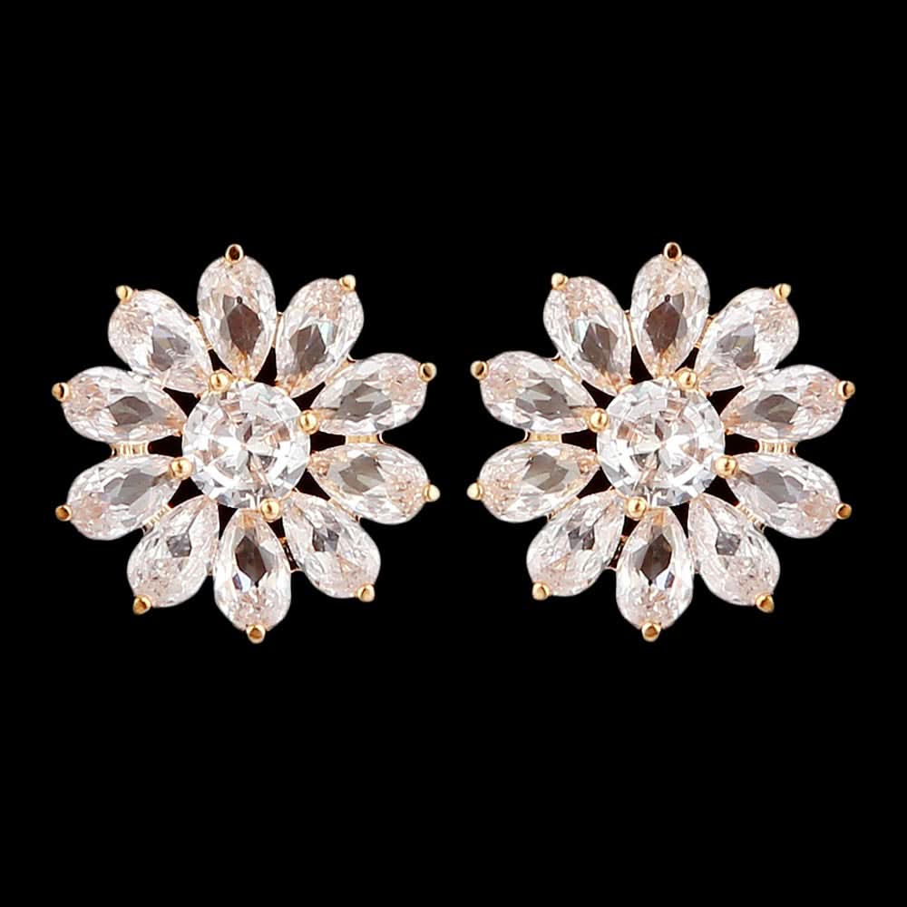 Women's Ear Tops - Golden, Women, Earrings & Tops, Chase Value, Chase Value