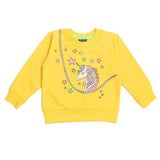 Girls Full Sleeves T-Shirt - Yellow, Girls T-Shirts, Chase Value, Chase Value