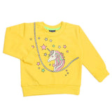Girls Full Sleeves T-Shirt - Yellow, Girls T-Shirts, Chase Value, Chase Value