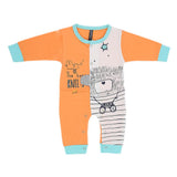 Newborn Boys Full Sleeves Romper 44008 - Orange, Kids, New Born Boys Rompers, Chase Value, Chase Value