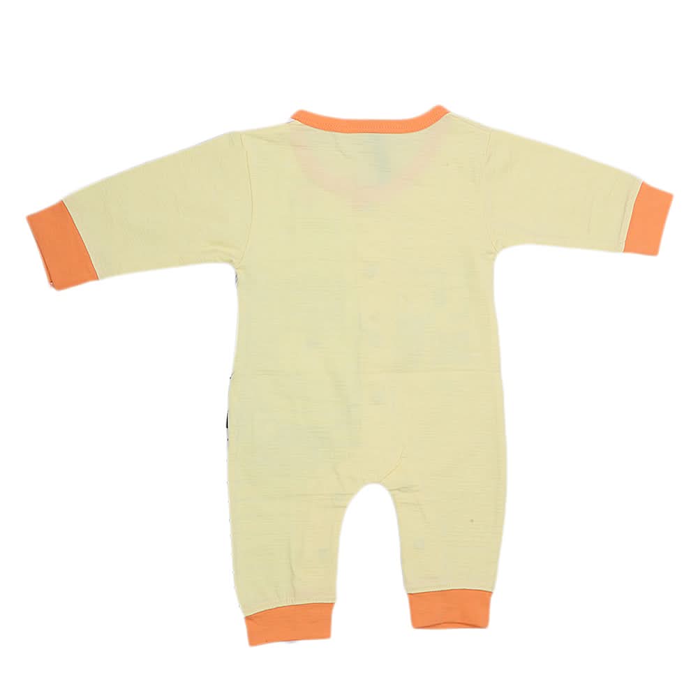 Newborn Boys Full Sleeves Romper 44008 - Yellow, Kids, New Born Boys Rompers, Chase Value, Chase Value