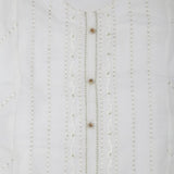 Girls Embroidered 3Pcs Shalwar Suit - White, Girls Shalwar Kameez, Chase Value, Chase Value