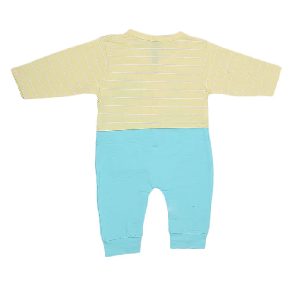 Newborn Boys Full Sleeves Romper 44007 - Yellow, Kids, New Born Boys Rompers, Chase Value, Chase Value