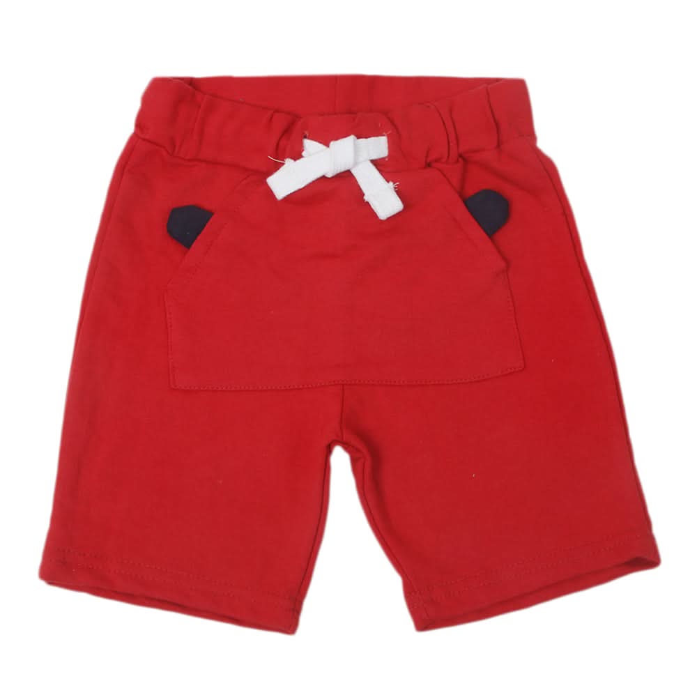 Boys Ear Shorts - Red, Kids, Boys Shorts, Chase Value, Chase Value