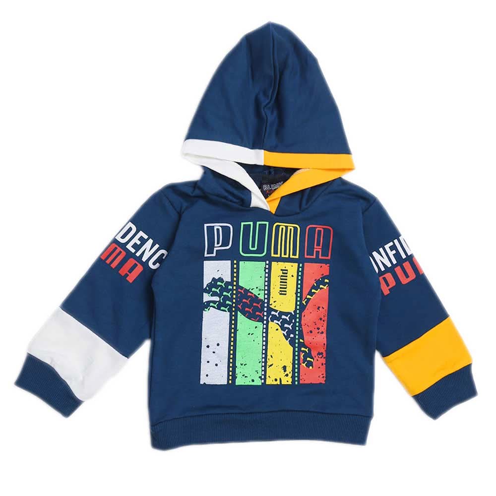 Boys Hoodie T-Shirt - Steel Blue, Boys Hoodies & Sweat Shirts, Chase Value, Chase Value