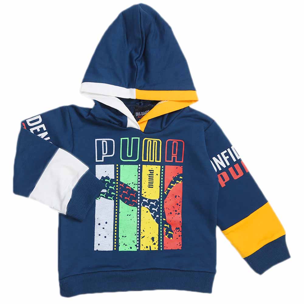 Boys Hoodie T-Shirt - Steel Blue, Boys Hoodies & Sweat Shirts, Chase Value, Chase Value