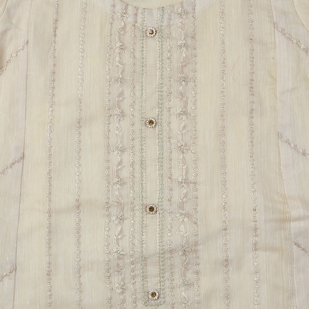 Girls Embroidered 3Pcs Shalwar Suit - Beige, Girls Shalwar Kameez, Chase Value, Chase Value