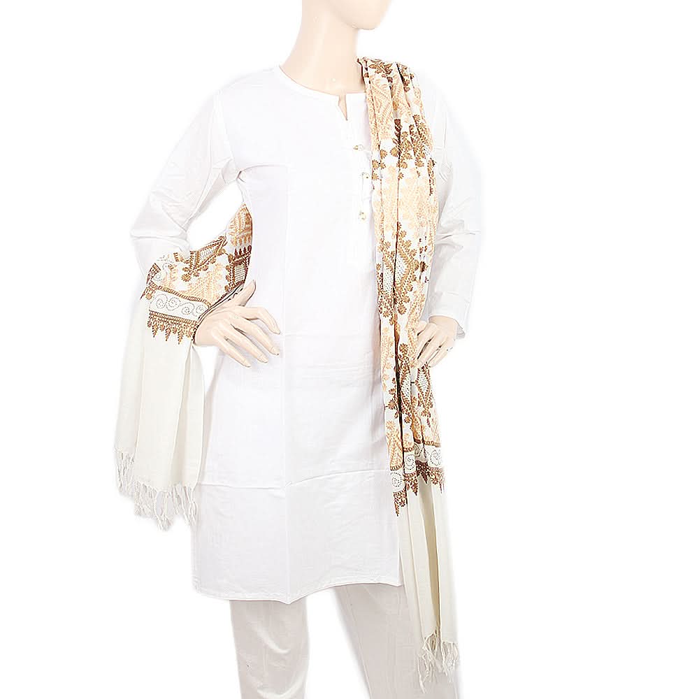 Women's Shawl - White, Women, Shawls And Scarves, Chase Value, Chase Value