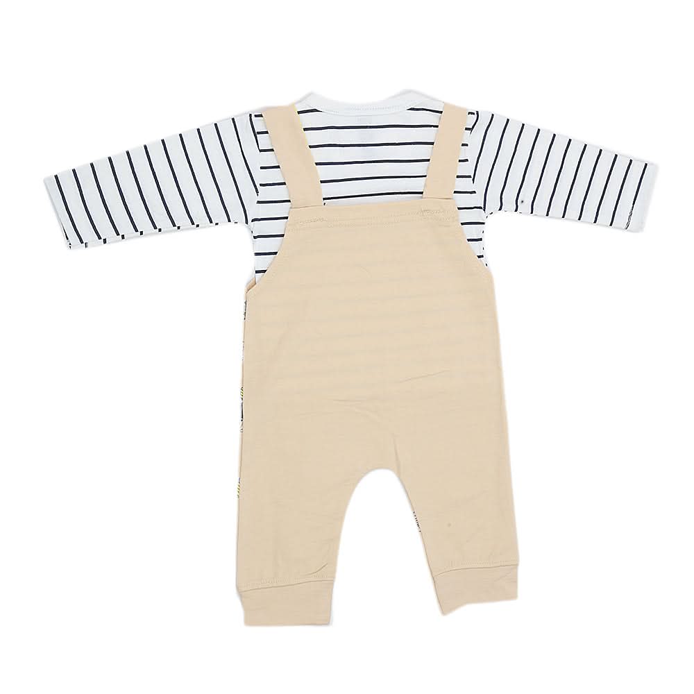 Newborn Boys Full Sleeves Romper 44016 - Beigh, Kids, New Born Boys Rompers, Chase Value, Chase Value