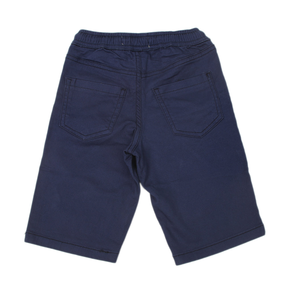 Boys Cotton Bermuda Short - Navy Blue, Kids, Boys Shorts, Chase Value, Chase Value