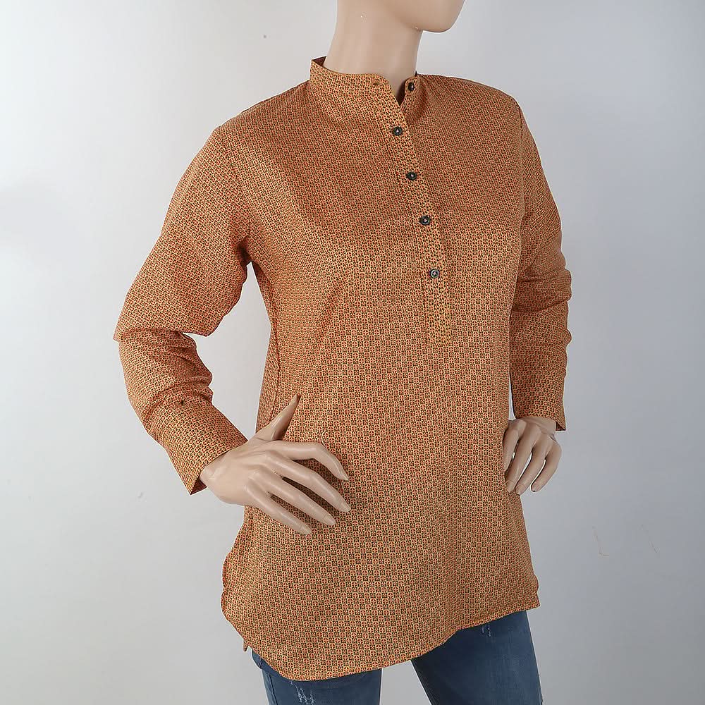 Women's Plain Kurti - Mustard, Women, Ready Kurtis, Chase Value, Chase Value