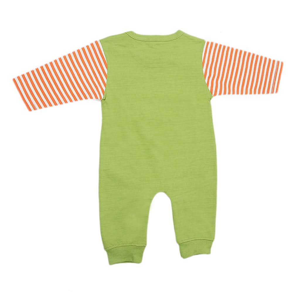 Newborn Boys Full Sleeves Romper 44031 - Green, Kids, New Born Boys Rompers, Chase Value, Chase Value