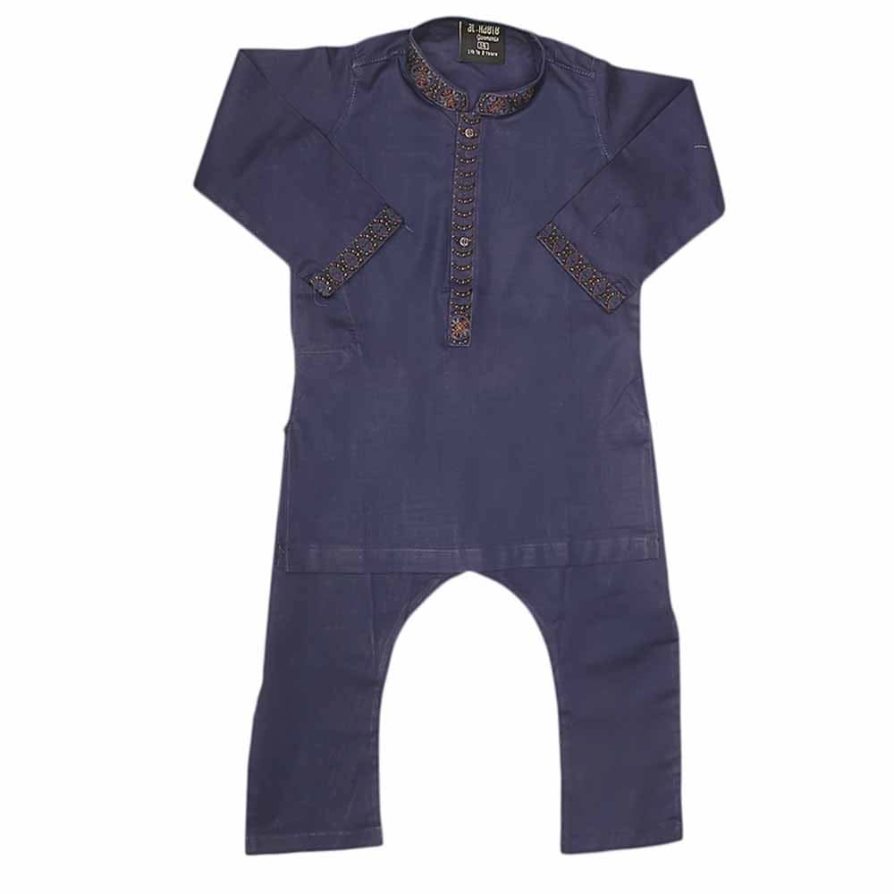 Boys Embroidered Shalwar Suit - Purple, Kids, Boys Shalwar Kameez, Chase Value, Chase Value