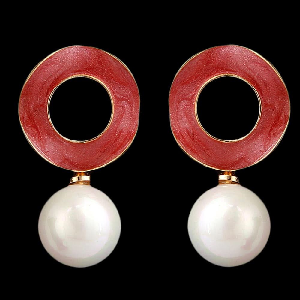 Women's Ear Tops - Rust, Women, Earrings & Tops, Chase Value, Chase Value