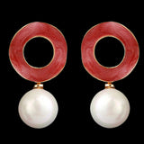 Women's Ear Tops - Rust, Women, Earrings & Tops, Chase Value, Chase Value