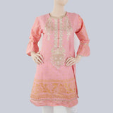 Women's Embroidered Kurti - Pink, Women, Ready Kurtis, Chase Value, Chase Value
