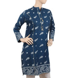 Women's Dobby Printed Kurti - Steel Blue, Women, Ready Kurtis, Chase Value, Chase Value