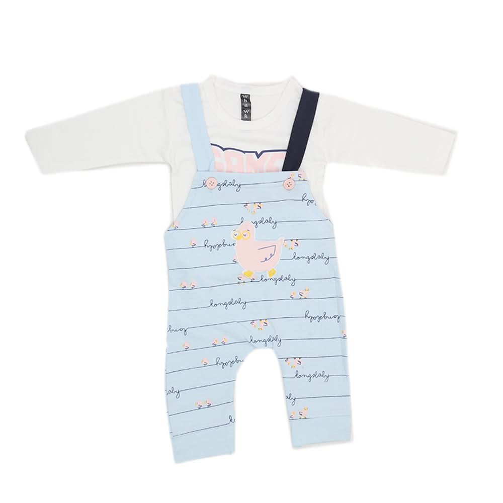 Newborn Boys Full Sleeves Romper 44004 - Light Blue, Kids, New Born Boys Rompers, Chase Value, Chase Value