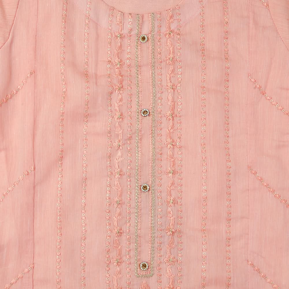 Girls Embroidered 3Pcs Shalwar Suit - Pink, Kids, Girls Sets And Suits, Chase Value, Chase Value