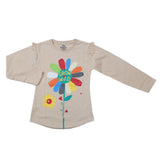 Girls Full Sleeves Jersey T-Shirt - Fawn, Kids, Girls T-Shirts, Chase Value, Chase Value