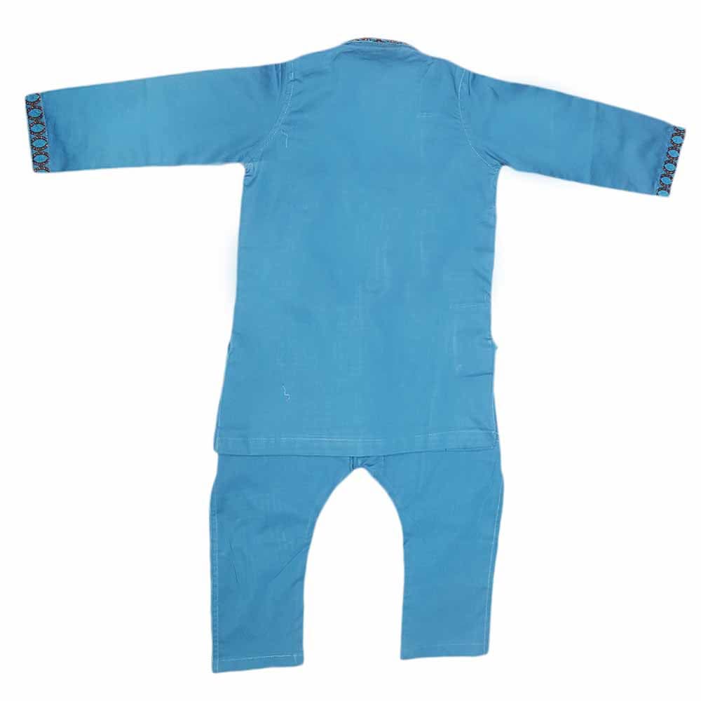 Boys Embroidered Shalwar Suit - Blue, Kids, Boys Shalwar Kameez, Chase Value, Chase Value